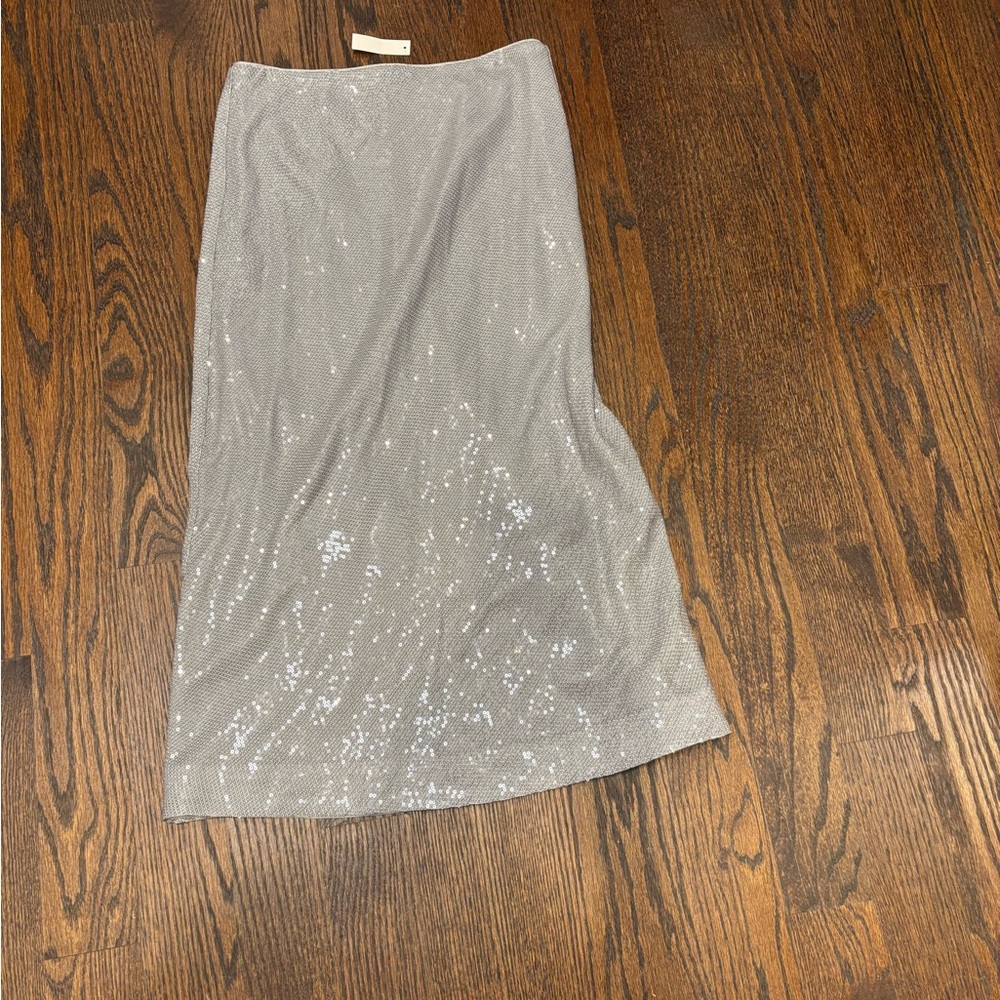 Maxi sequin skirt